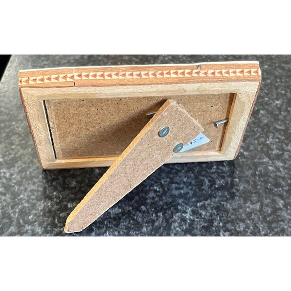 Vtg Handmade Painting 4 People One Playing An Oud Micro Mosaic Indo Persian Art - Picture 8 of 10